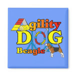 Beagle Agility Gifts Fridge Magnet