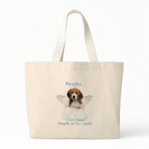 Beagle Angel Canvas Bags