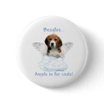 Beagle Angel - Button