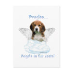 Beagle Angel postcards