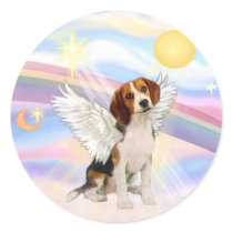 Beagle Angel Sticker
