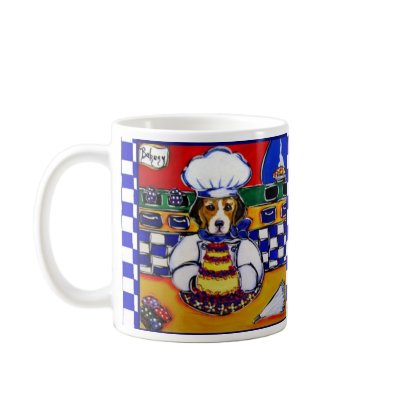 Beagle Baker Mug by Art_by_Joanne