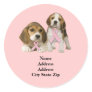 Beagle Breast Cancer Address Label