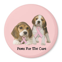 Beagle Breast Cancer Magnet