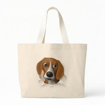 Beagle Busting Out Bag