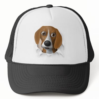 Beagle Busting Out Trucker Hat by cartoondogs