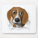 Beagle Busting Out mousepads