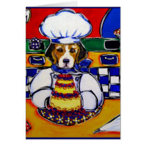 Beagle Chef Greeting Cards