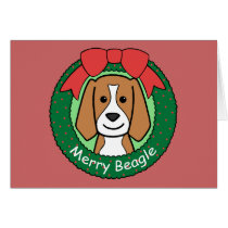 Beagle Christmas Greeting Cards
