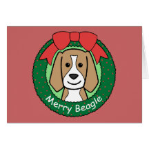 Beagle Christmas Card