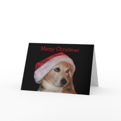 Beagle Christmas Card (Santa) by Mousefx