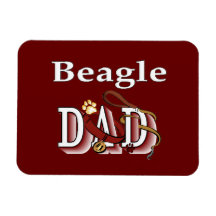 Beagle Dad Gifts Rectangular Magnets