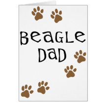 Beagle Dad Greeting Card