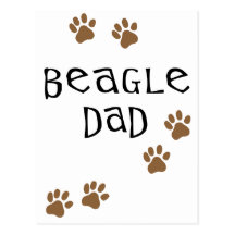 Beagle Dad Post Cards