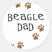Beagle Dad Sticker