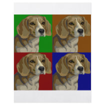 Beagle Dark Primary Colour Collage