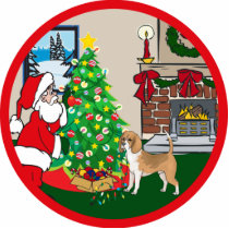 beagle deck the halls photo cut outs