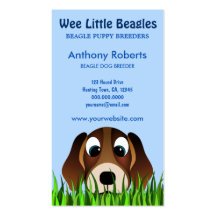 Beagle Dog Breeder Business Cards