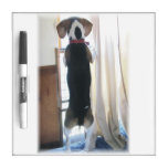 Beagle Dog Looking Out Window Dry Erase Board