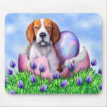 Beagle Easter Surprise Mouse Pad
