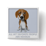 Beagle Favorite Pinback Button