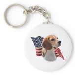 Beagle Flag Keychain