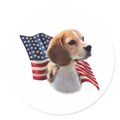 Beagle Flag - Sticker by GreyWolfCreation