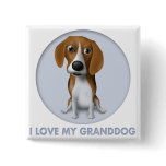 Beagle Granddog Button
