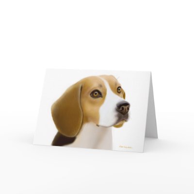 Beagle Greeting Card by twopurringcats