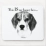 Beagle Happy Face Mouse Mats