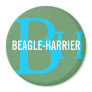 Beagle-Harrier Breed Monogram Design