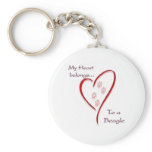 Beagle Heart Belongs Key Chain
