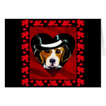 Beagle Hearts Greeting Card