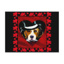 Beagle Hearts postcards