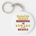 Beagle & Husband Missing Reward For Beagle Key Chain