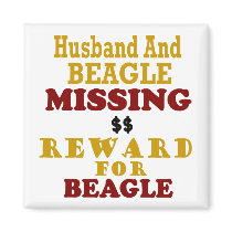 Beagle & Husband Missing Reward For Beagle