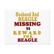 Beagle & Husband Missing Reward For Beagle