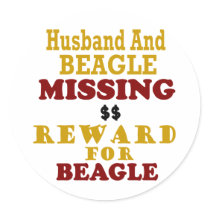 Beagle & Husband Missing Reward For Beagle