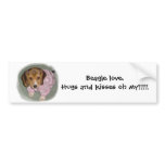 Beagle love.Hugs and kisses oh my bumper stickers