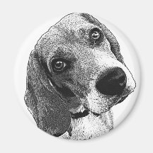 Beagle Love Refrigerator Magnet