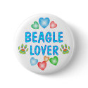 BEAGLE LOVER buttons