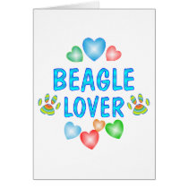 BEAGLE LOVER GREETING CARD