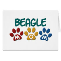 BEAGLE MOM Paw Print