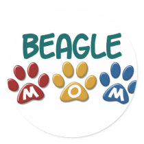 BEAGLE MOM Paw Print