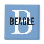 Beagle Monogram Refrigerator Magnet