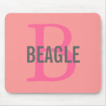 Beagle Monogram Mouse Mat