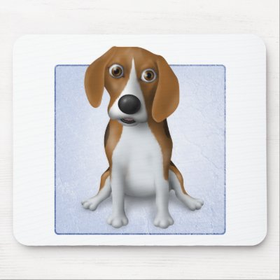 Beagle Mousemat by cartoondogs
