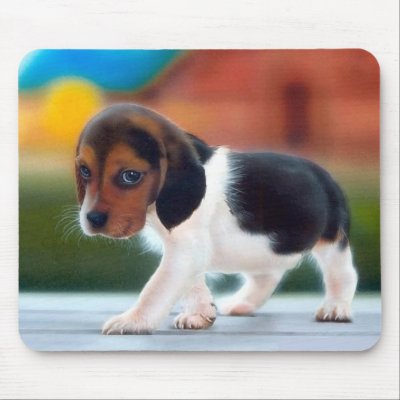 Beagle Mousepad by ValentinaRose