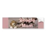 Beagle Mum Bumper Sticker bumper stickers