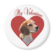 Beagle My Valentine - Magnet